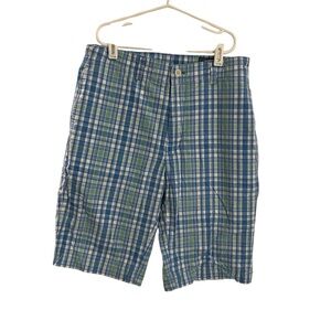 Vineyard Vines Blue and Green Checkered Men's Shorts size 28